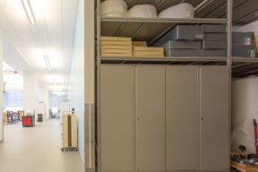 Plain Storage Cupboards from Spacesaver Shelving at Holocaust Memorial Museum