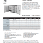 220 Conservation Counter Height Double Door Cabinet