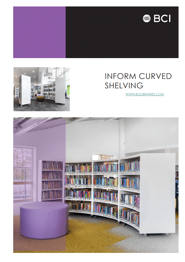 BCI inform curved shelving